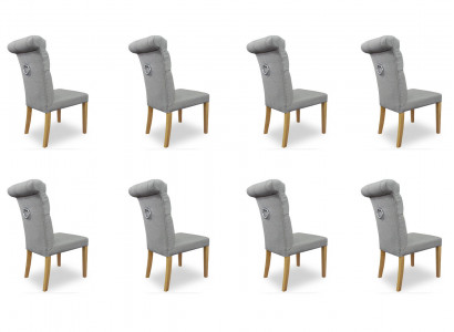 8x Krzesła Krzesło Podkładka Design Lounge Club Siedziba Lehn Ustawić Fotel Luxury New